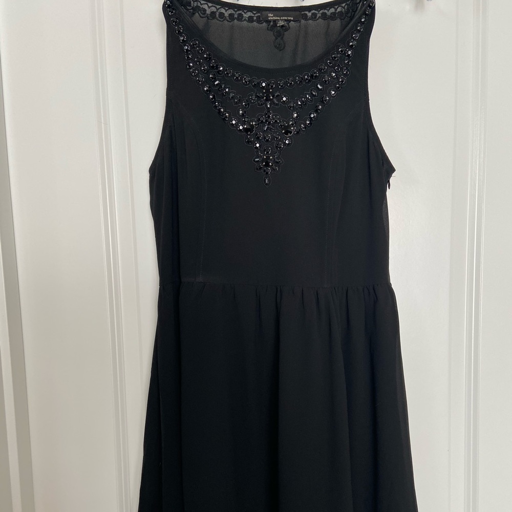 A black party dress.